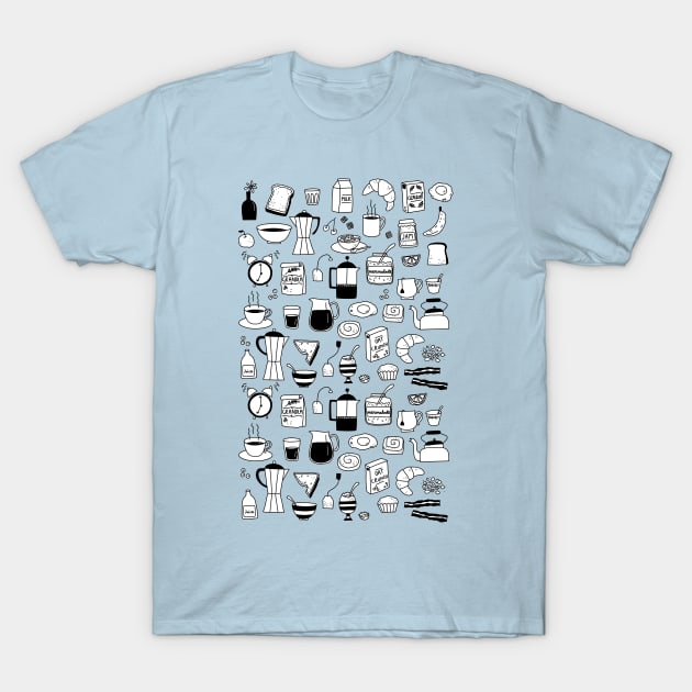 Breakfast Things T-Shirt by NicSquirrell